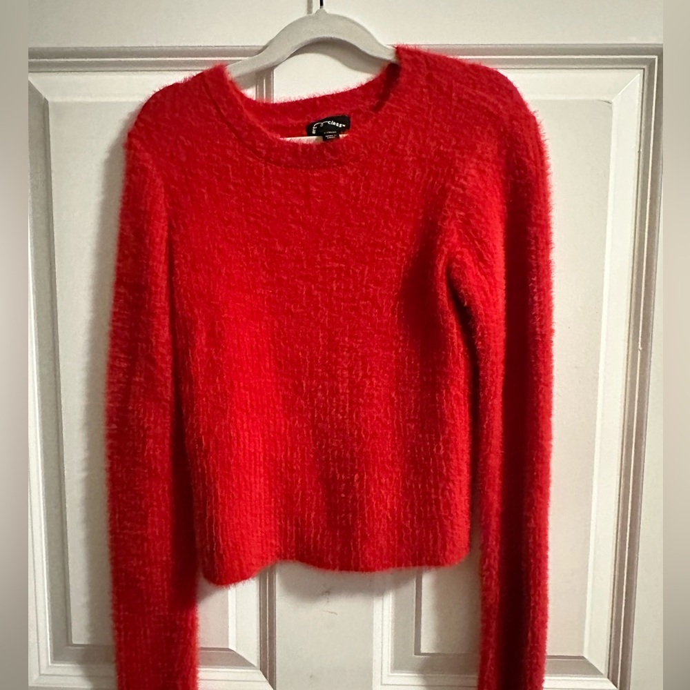 Art Class Vibrant Red Crew Neck Sweater